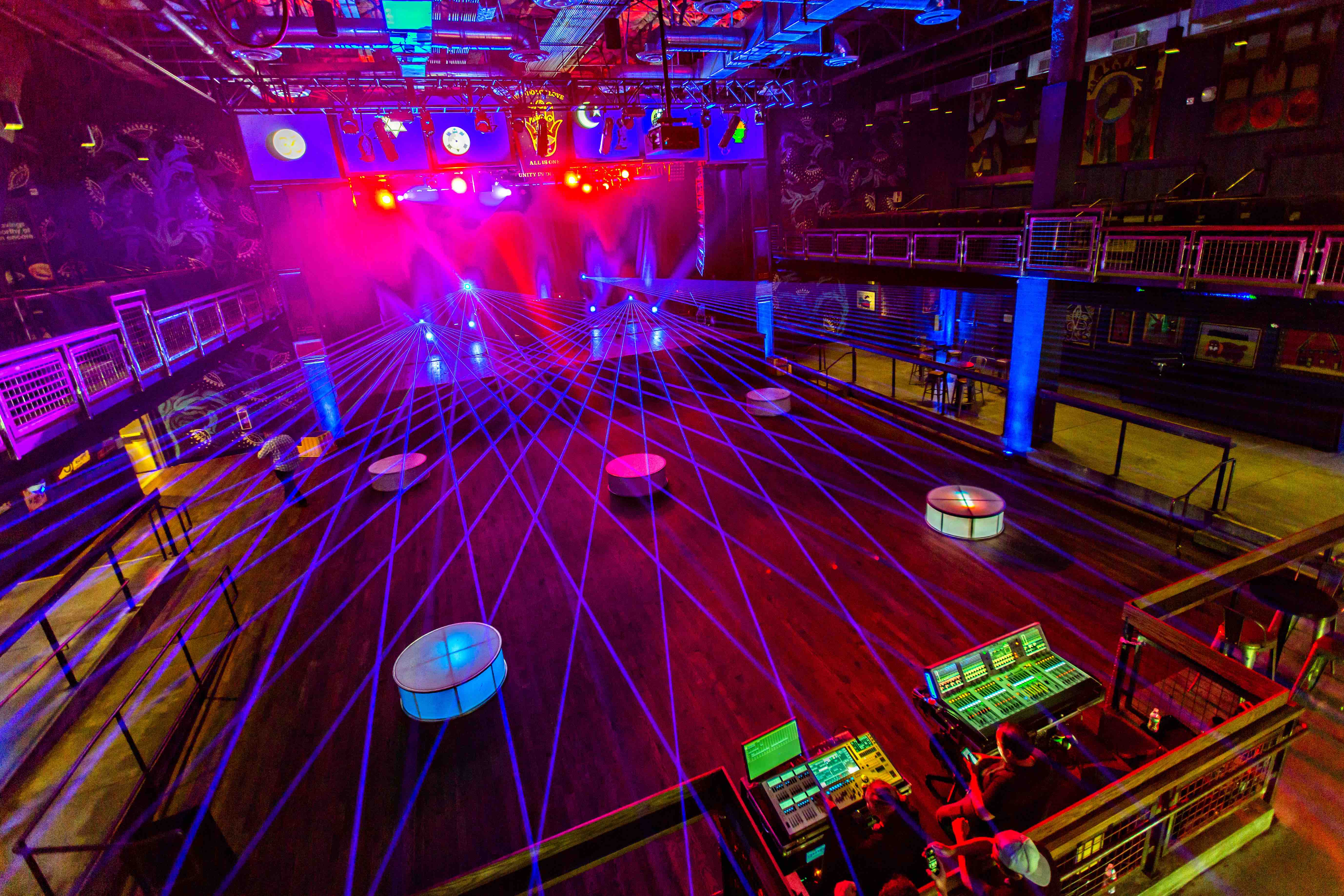 HOUSE OF BLUES ANAHEIM INTERIOR WITH LASER ACCENTS 